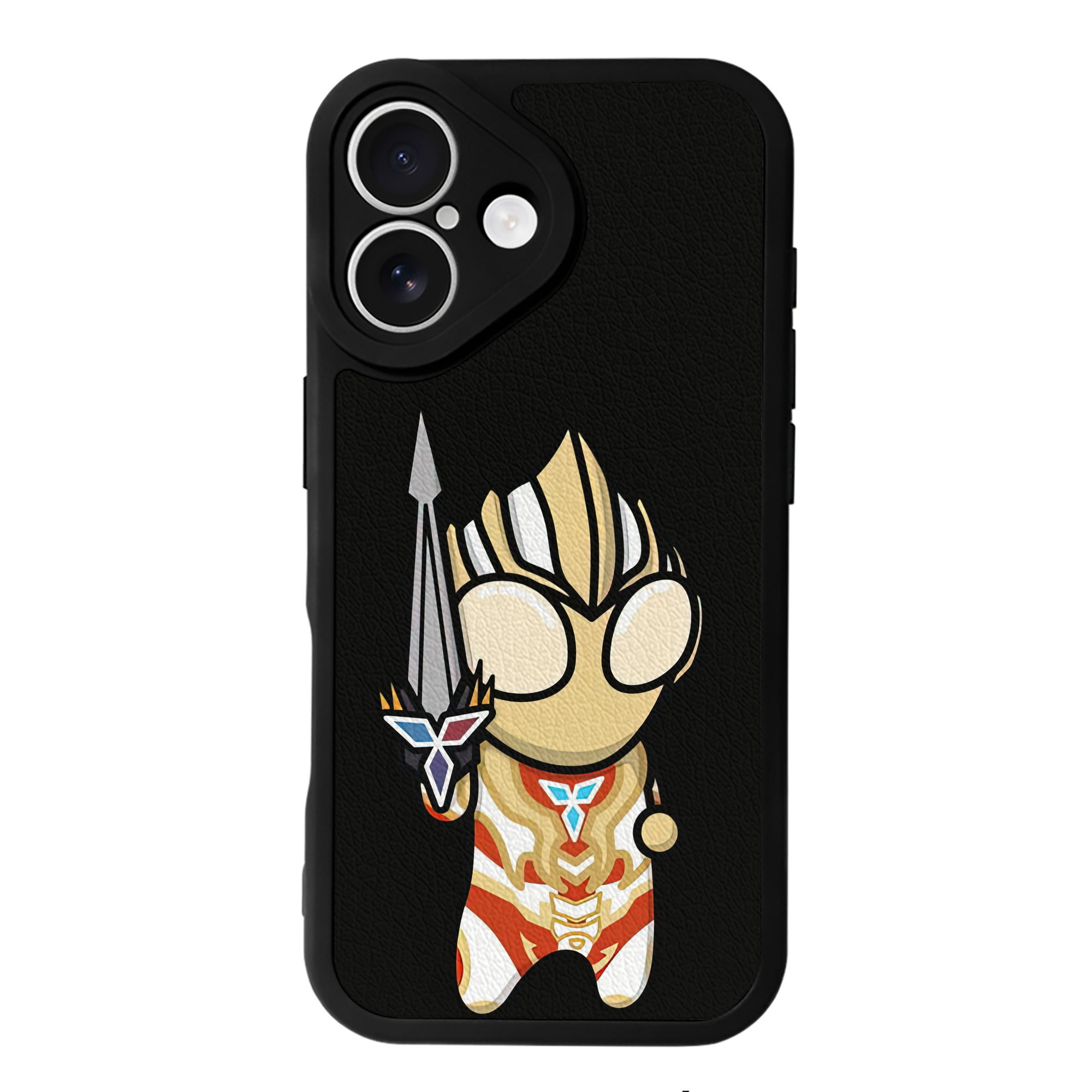 （画像用） ウルトラマン Ultraman 【iPhone 16シリーズ対応】シリコンスマホケース（レザー調） 材質：シリコン